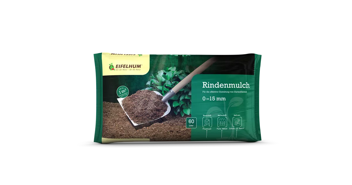 Rindenmulch 015 mm, Eifelhum GartenBaumschule Becker
