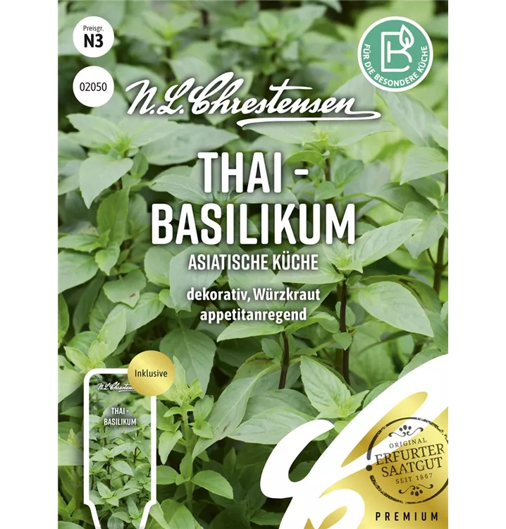 Opmærksom tapperhed ignorere Thai-Basilikum-Samen, Ocimum basilicum 'Thai' - GartenBaumschule Becker
