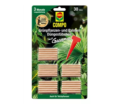 Compo Grünpflanzen- und Palmen Düngestäbchen mit Guano 