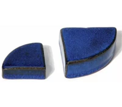 Fuß Dreieck blau glasiert