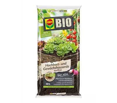 Compo BIO Hochbeet- und Gewächshauserde 