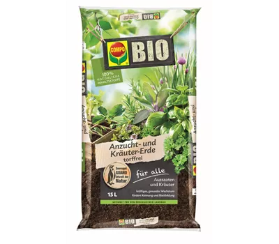 Compo BIO Anzucht- und Kräutererde torffrei 