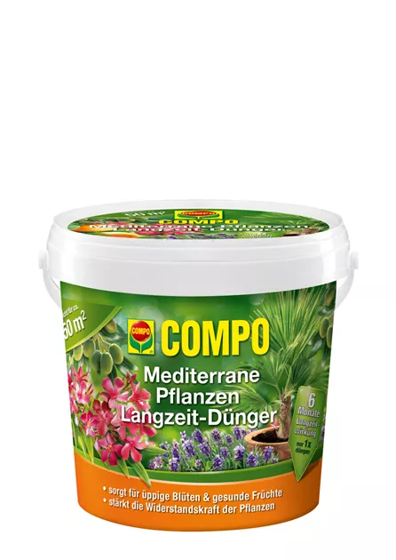 Compo Mediterraner Pflanzen Langzeit-Dnger - GartenBaumschule Becker